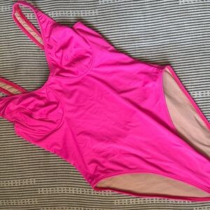 Vintage Zuliana Pink Y2K One Piece Swimsuit